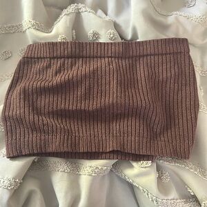 Extra small, brown tube top